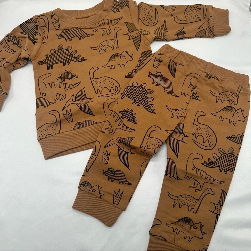 Baby Dinosaur‎ Matching Set,Fall baby outfit,pumpkin patch outfit,fall ba…